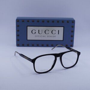 Gucci GG0844O 001 Aviator Eyeglasses - Black 55mm